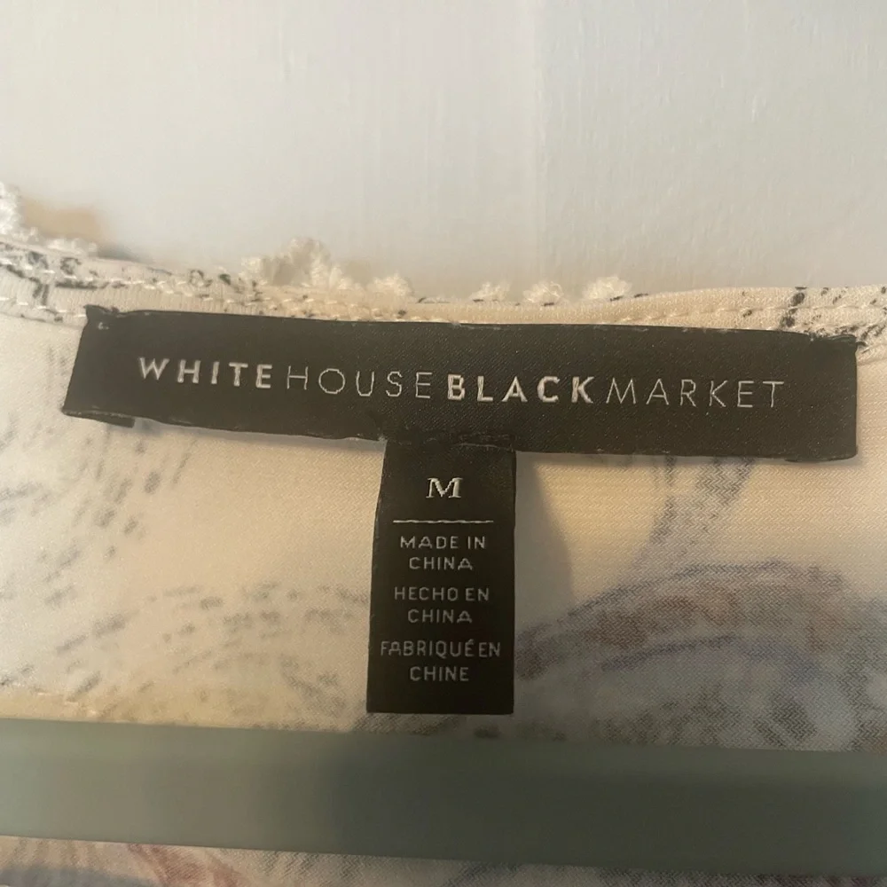 Bundle 2 White House Black Market Pink Lace Cold Shoulder Top & Lacy design. - Picture 2 of 14